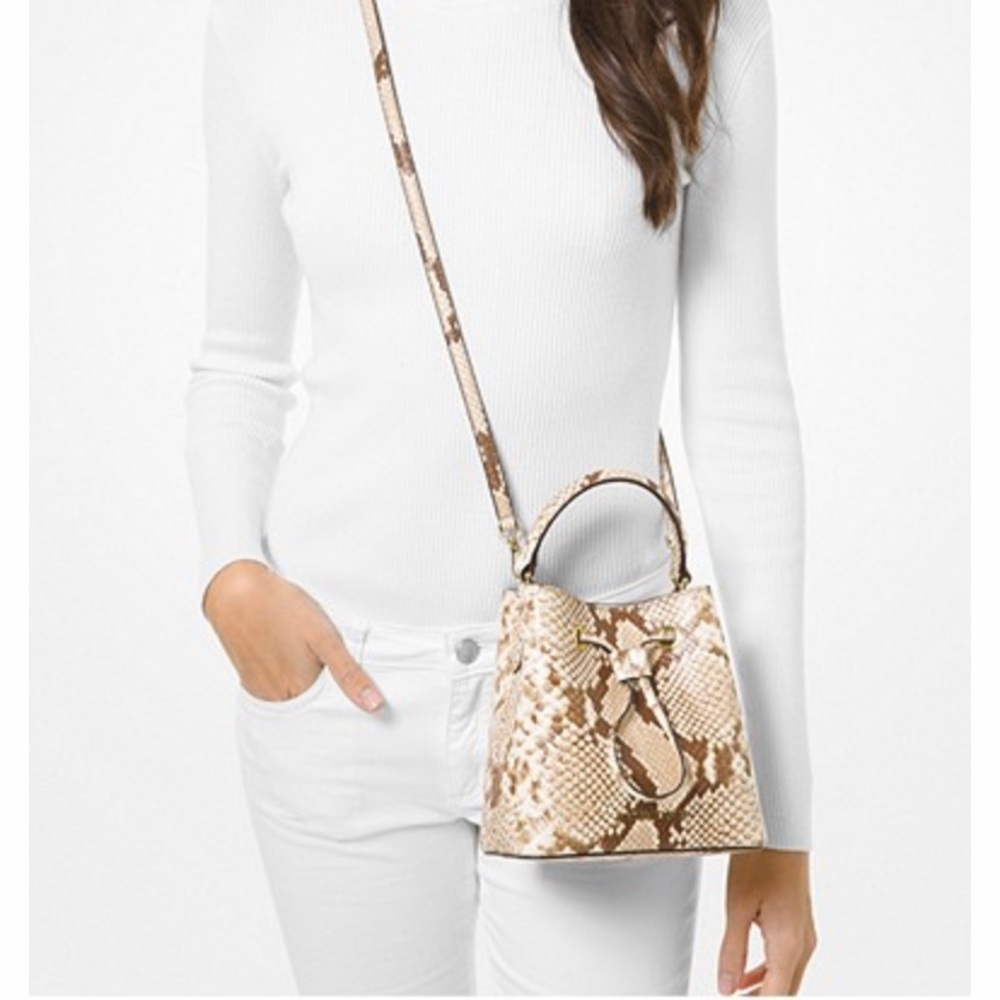 Michael Kors Python Embossed Crossbody Bag - image 4